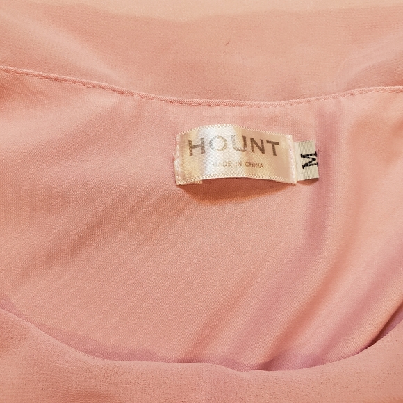 Hount light pink butterfly top size M - Picture 5 of 6
